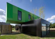 Crossbox - Shipping Container Prefab House with a Green Sustainable Roof.