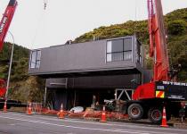 Stevens Container House.  Shipping container green home sustainable architecture.